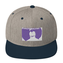 Load image into Gallery viewer, NEW WHITE AND PURP O snapback HATS