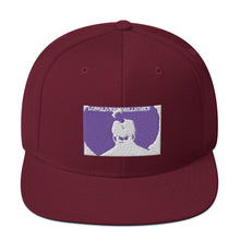 Load image into Gallery viewer, NEW WHITE AND PURP O snapback HATS
