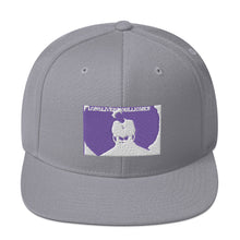 Load image into Gallery viewer, NEW WHITE AND PURP O snapback HATS