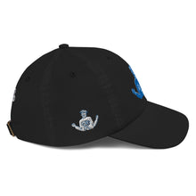 Load image into Gallery viewer, BLUE AND WHITE CLASSIC DAD CHAMP HAT
