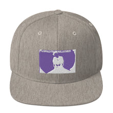 Load image into Gallery viewer, NEW WHITE AND PURP O snapback HATS
